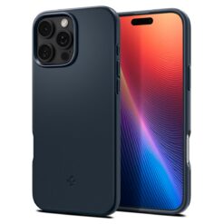 Kaitseümbris Thin Fit (MagFit), Apple iPhone 16 Pro, sinakashall (Metal Slate), õhuke, MagSafe, Spigen