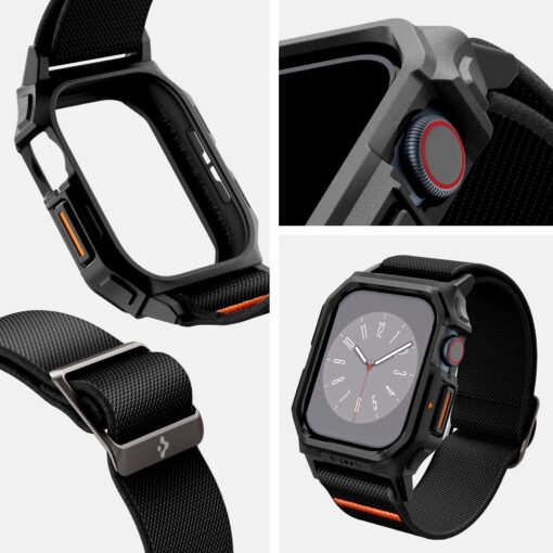 Kaitseümbris kellarihmaga Lite Fit Pro, Apple Watch Series 10 (46mm), must, Spigen - Image 8