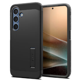 Kaitseümbris Tough Armor (MagFit), Samsung Galaxy S25+, must, tugijalaga, MagSafe ühilduv, Spigen