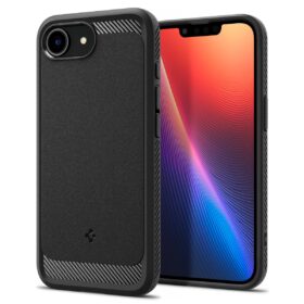 Kaitseümbris Rugged Armor (MagFit), Apple iPhone 16e, must, MagSafe, Spigen