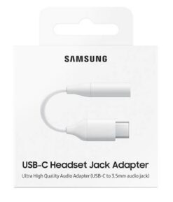 Audio adapter original Samsung from "Type-C" to 3,5mm (EE-UC10JUWEGWW) (service pack) with box