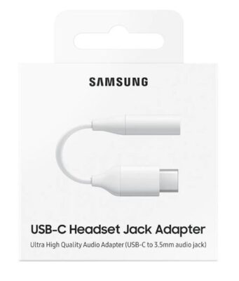 Audio adapter original Samsung from "Type-C" to 3,5mm (EE-UC10JUWEGWW) (service pack) with box