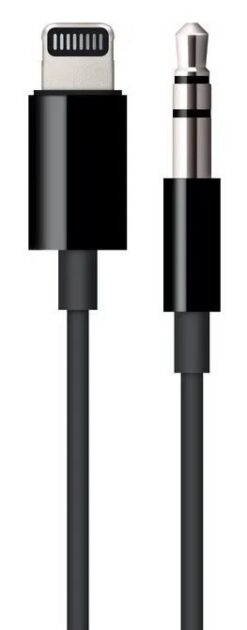 Audio cable original from "lightning" to 3,5mm 1.2M iPhone/iPad/Macbook/iMac A1879 Black (used Grade A)