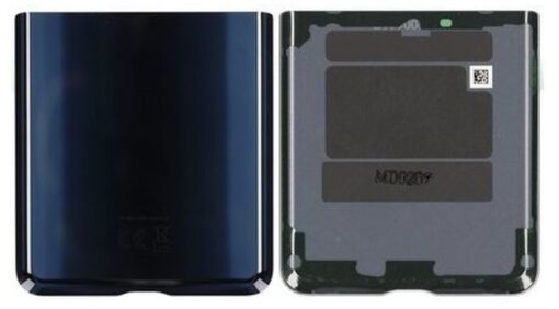 Back upper cover for Samsung Galaxy Z Flip F700 black original (service pack)