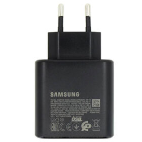 Toalaadija adapter USB-C juhtmele, 45W, must, Super Fast Charging 2.0 kiirlaadimine, Samsung