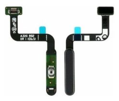 Flex Samsung A326 A32 5G with on/off and fingerprint Black ORG
