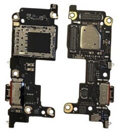 Flex Xiaomi 12T/12T Pro with charging connector and microphone, SIM card contact original (service pack)
