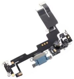 Flex for iPhone 14 for charging connector with microphone Blue used ORG