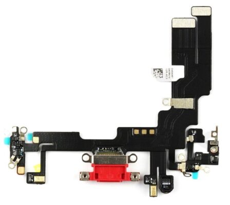 Flex for iPhone 14 for charging connector with microphone Red ORG