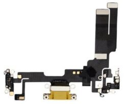 Flex for iPhone 14 for charging connector with microphone Yellow ORG