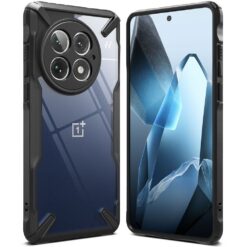 Kaitseümbris Fusion X, OnePlus 13, läbipaistev musta äärega, Ringke
