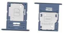 SIM card holder Samsung A155 A15 4G Blue original (service pack)
