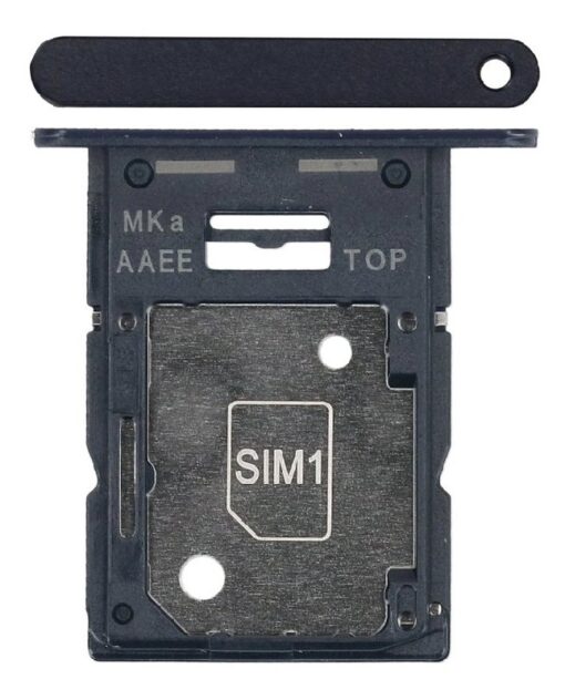 SIM card holder Samsung A155 A15 4G Brave Black original (service pack)