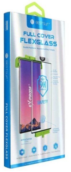 Screen protection glass Bestsuit Flexible Hybrid Glass 5D (Hot Bending) Samsung S921 S24 case-friendly black