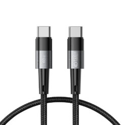 USB-kaabel USB-C otsik <-> USB-C otsik, 25cm, PD60W/3A, tumehall, Tech-Protect