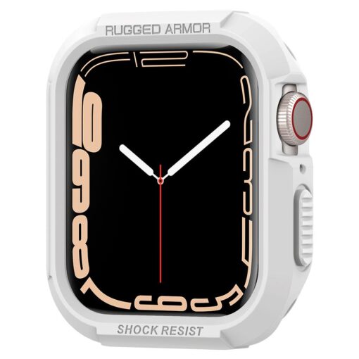Kaitseümbris Rugged Armor, Apple Watch Series 9 / 8 / 7 / SE (2024/2023/2022) / SE / 6 / 5 / 4 (45mm / 44mm), valge, Spigen - Image 6