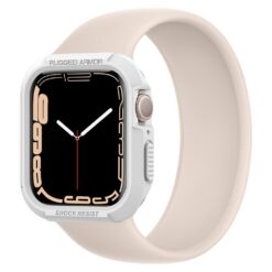 Kaitseümbris Rugged Armor, Apple Watch Series 9 / 8 / 7 / SE (2024/2023/2022) / SE / 6 / 5 / 4 (45mm / 44mm), valge, Spigen