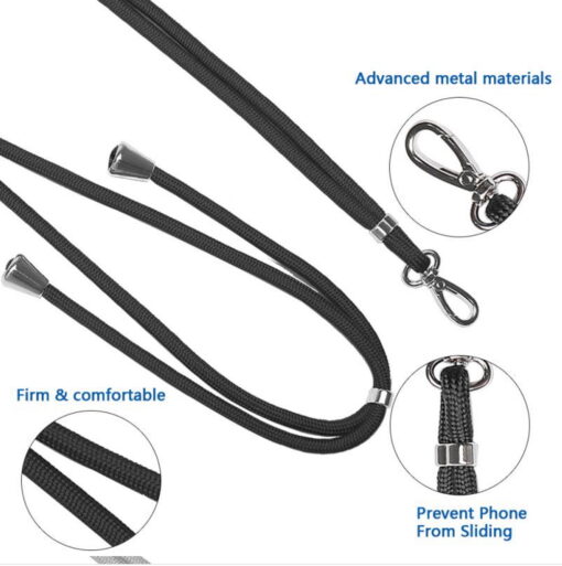 Universal neck strap for phones grey - Image 3