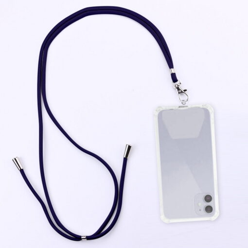 Universal neck strap for phones navy blue - Image 2