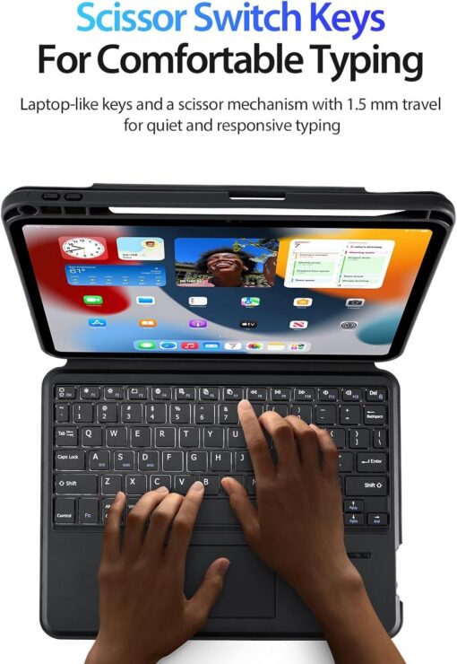 Tahvelarvuti ümbris klaviatuuriga Dux Ducis DK Apple iPad Pro 11 2018/2020/2021/2022 must - Image 5