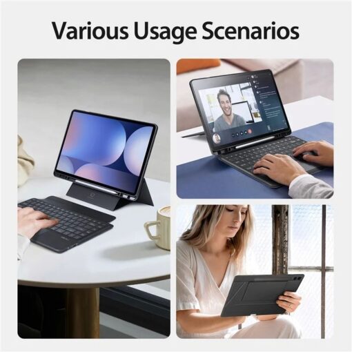Tahvelarvuti ümbris klaviatuuriga Dux Ducis DK Samsung X920/X926 Tab S10 Ultra/X910/X916 Tab S9 Ultra/X900/X906 Tab S8 Ultra must - Image 4