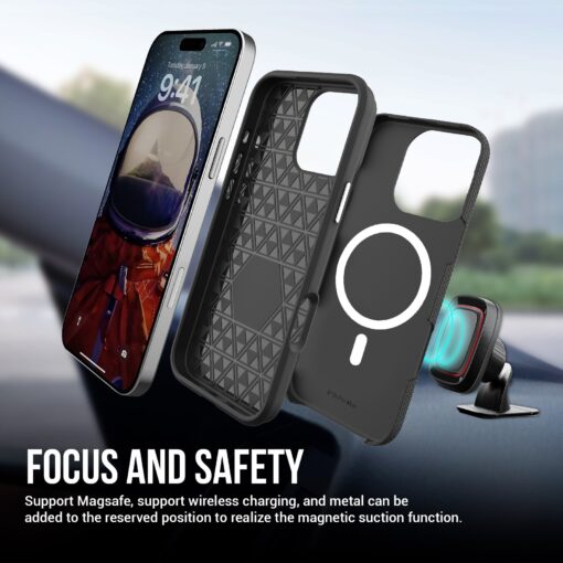 Telefoniümbris Perfectionists Triangle Mag Case Apple iPhone 16 Pro Max must - Image 2
