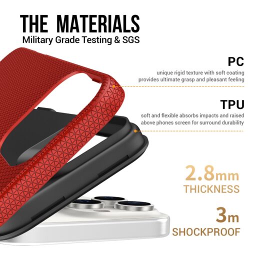 Telefoniümbris Perfectionists Triangle Mag Case Apple iPhone 14 Pro Max punane - Image 4