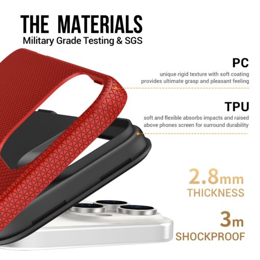 Telefoniümbris Perfectionists Triangle Mag Case Apple iPhone 16 Pro Max punane - Image 4