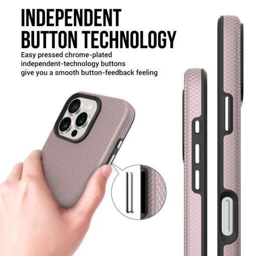 Telefoniümbris Perfectionists Triangle Mag Case Apple iPhone 16 Pro Max roosa kuld - Image 3