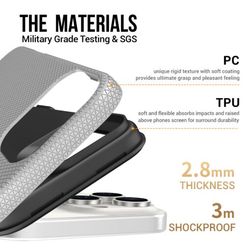 Telefoniümbris Perfectionists Triangle Mag Case Apple iPhone 14 Pro Max hõbedane - Image 4