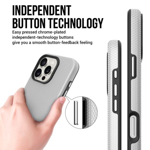 Telefoniümbris Perfectionists Triangle Mag Case Apple iPhone 16 Pro Max hõbedane - Image 3