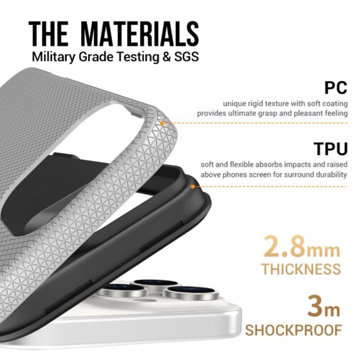 Telefoniümbris Perfectionists Triangle Mag Case Apple iPhone 16 Pro Max hõbedane - Image 4