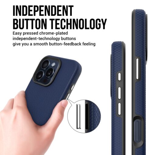 Telefoniümbris Perfectionists Triangle Mag Case Apple iPhone 16 Pro Max tumesinine - Image 3