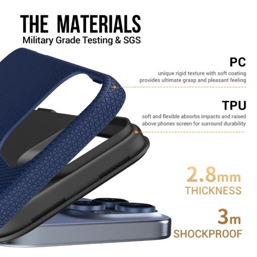 Telefoniümbris Perfectionists Triangle Mag Case Apple iPhone 16 Pro Max tumesinine - Image 4