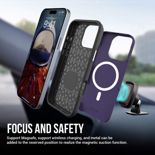 Telefoniümbris Perfectionists Triangle Mag Case Apple iPhone 16 Pro Max lilla - Image 2