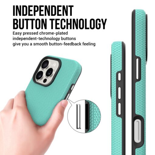 Telefoniümbris Perfectionists Triangle Mag Case Apple iPhone 15 Pro roheline - Image 3