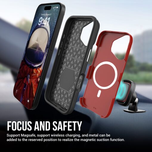 Telefoniümbris Perfectionists Triangle Mag Case Apple iPhone 16 punane - Image 2