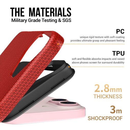 Telefoniümbris Perfectionists Triangle Mag Case Apple iPhone 16 punane - Image 4