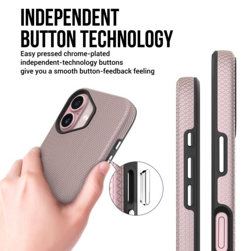 Telefoniümbris Perfectionists Triangle Mag Case Apple iPhone 16 roosa kuld - Image 3