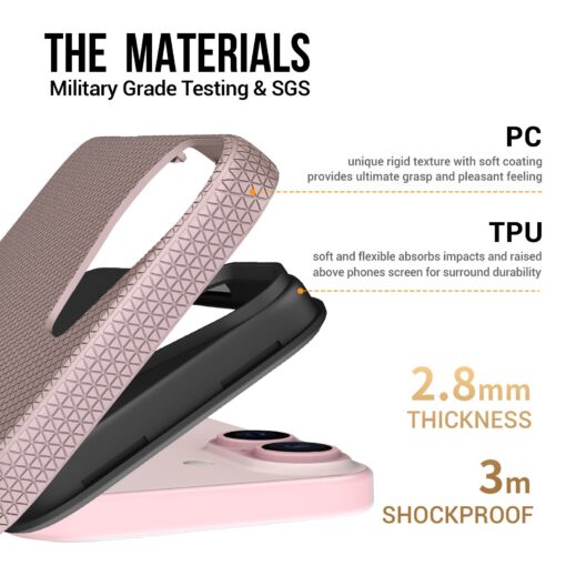Telefoniümbris Perfectionists Triangle Mag Case Apple iPhone 16 roosa kuld - Image 4