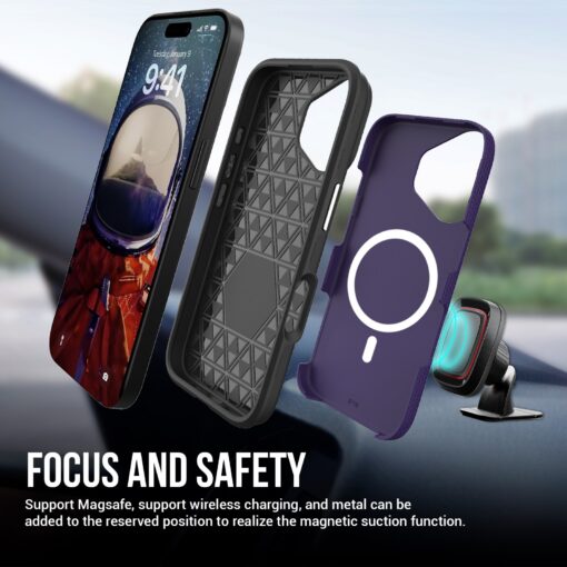 Telefoniümbris Perfectionists Triangle Mag Case Apple iPhone 16 lilla - Image 2