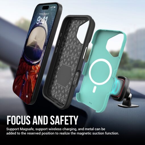 Telefoniümbris Perfectionists Triangle Mag Case Apple iPhone 16 roheline - Image 2
