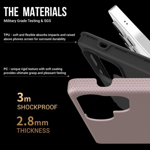 Telefoniümbris Perfectionists Triangle Case Samsung S928 S24 Ultra roosa kuld - Image 3
