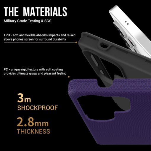 Telefoniümbris Perfectionists Triangle Case Samsung S908 S22 Ultra 5G lilla - Image 3