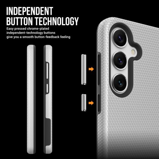 Telefoniümbris Perfectionists Triangle Case Samsung S926 S24 Plus/S936 S25 Plus hõbedane - Image 4