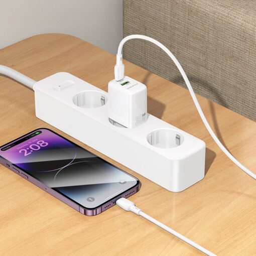 Laadija Borofone BN29 30W USB-C/USB-A valge - Image 3