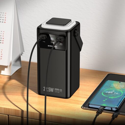 Väline aku Power Bank Borofone BJ65B 22.5W 80000mAh must - Image 4