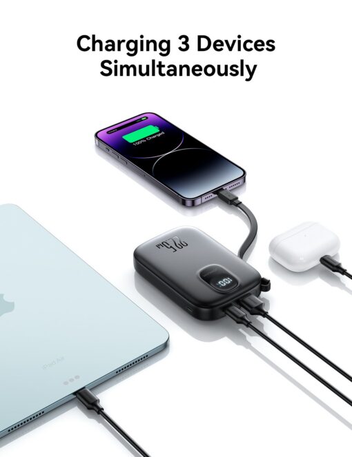 Väline aku Power Bank Joyroom JR-PBF18 22.5W with Lightning cable 10000mAh must - Image 4
