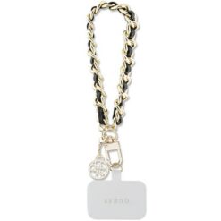 Guess cord GUOUCHSAMC4K black HDSP PU Saffiano Chain Strap 4G Charm