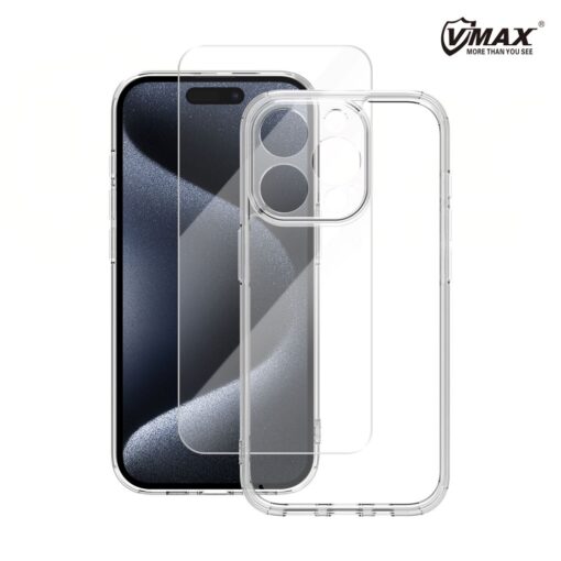 Vmax set Mag case + glass 2,5D premium for iPhone 16 Pro Max 6,9"